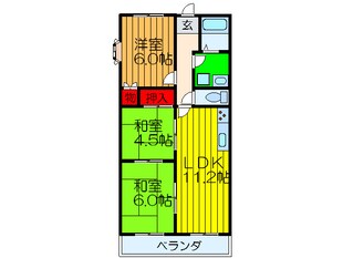 パークヒルズの物件間取画像